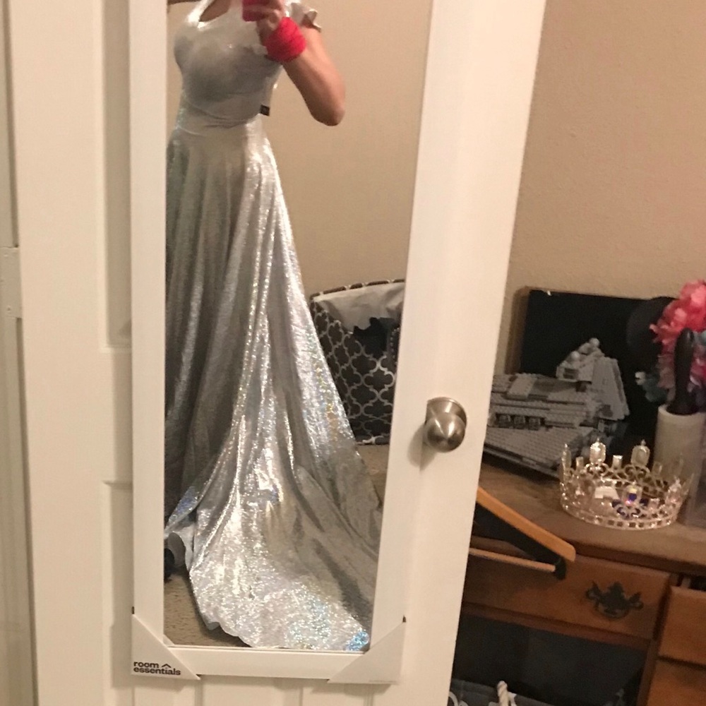 Coquetry Clothing Holographic Gown Brand New